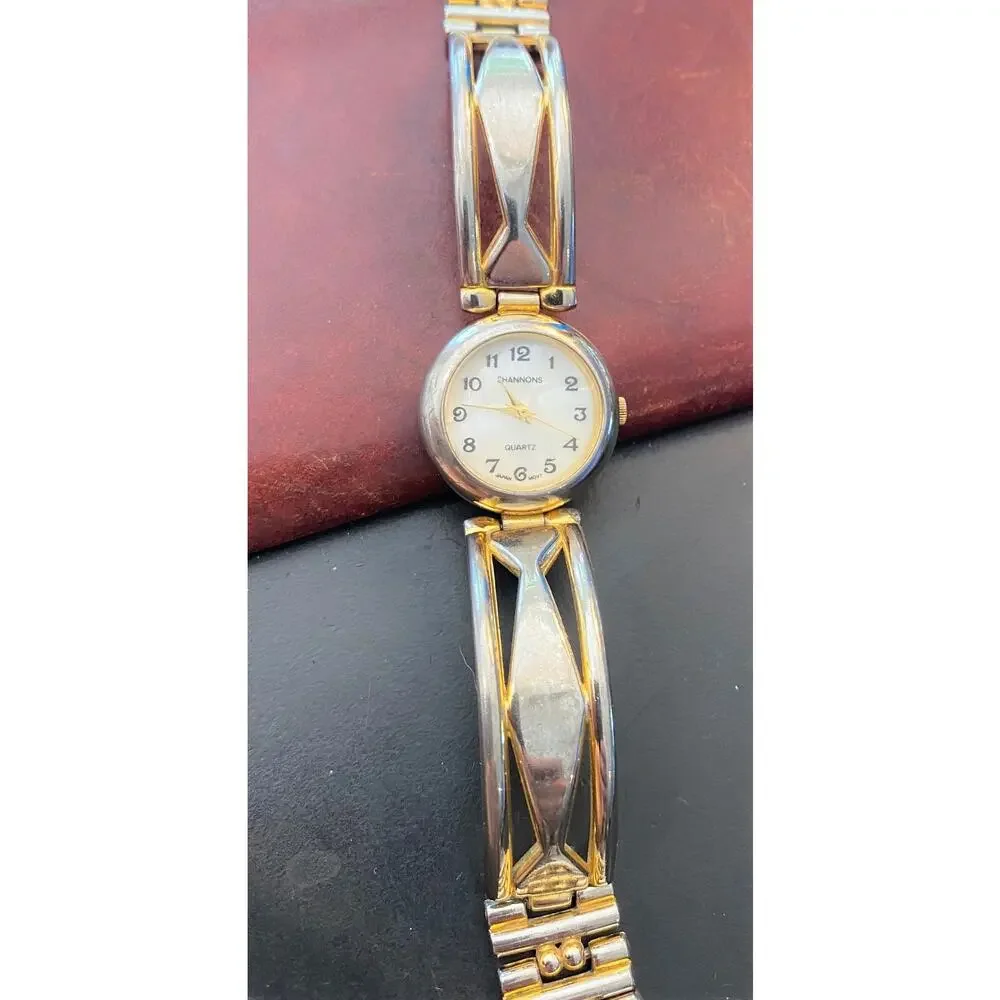 Women's 24mm Gold Tone Shannons Watch, MOP Face